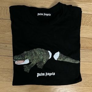 Palm Angels Crocodile Print T-Shirt